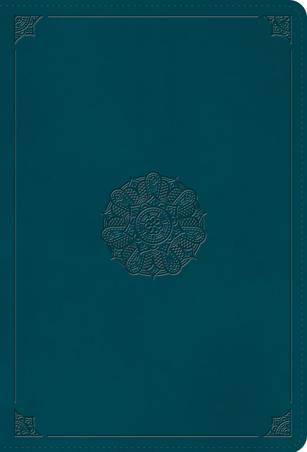 ESV Giant Print Thinline Bible Teal Emblem Design (Red Letter Edition)