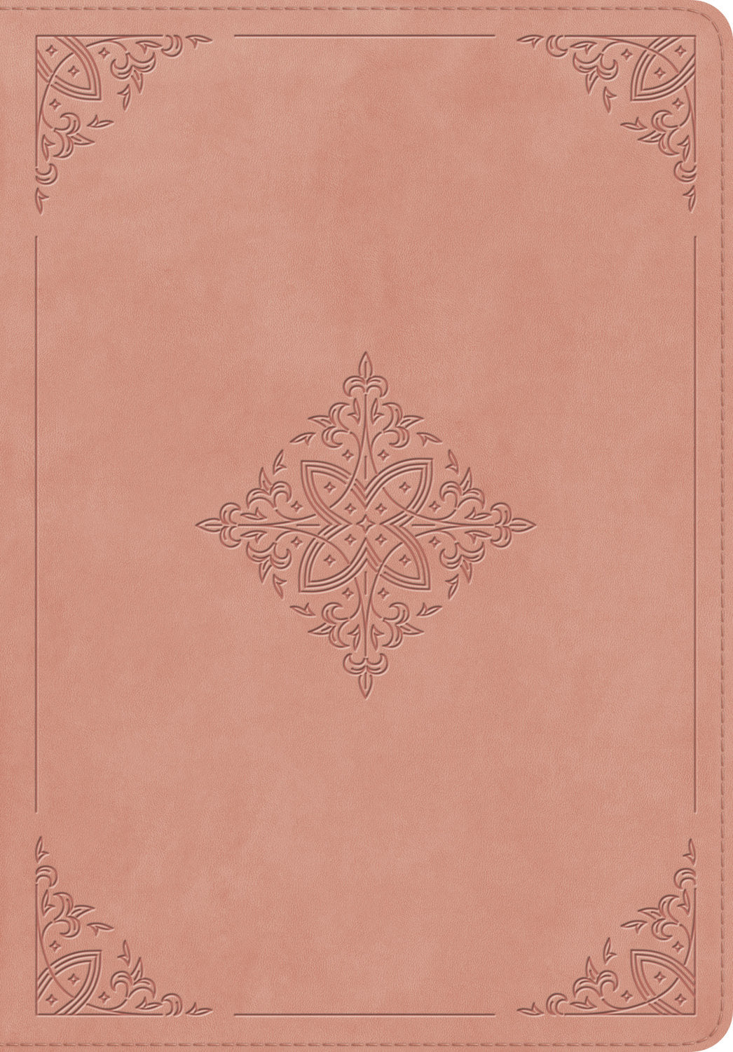 ESV Giant Print Bible Blush Rose Fleur-de-lis Design (Black Letter Edition)