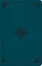 ESV Giant Print Personal Size Bible Deep Teal, Emblem Design (Red Letter Edition)
