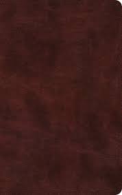 ESV Large Print Thinline Bible Mahogany (Black Letter Edition)
