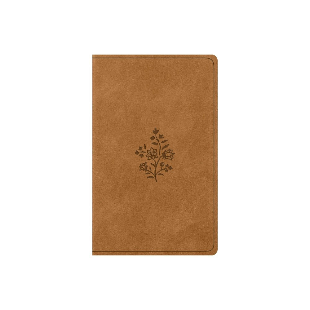 ESV Vest Pocket New Testament with Psalms and Proverbs, Nubuck Caramel, Wildflower Design (Red Letter Edition)