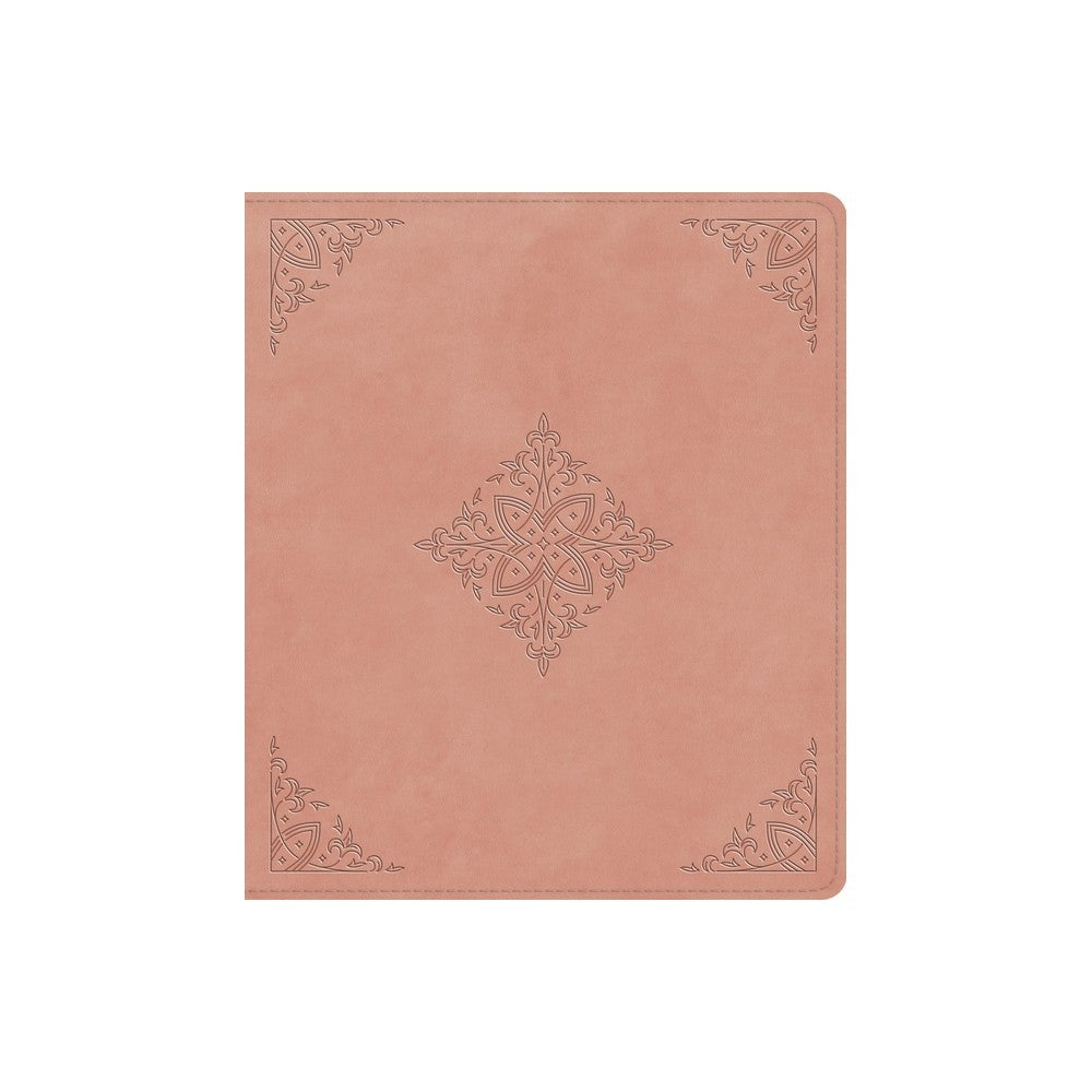 ESV Journaling Bible Blush Rose, Fleur-de-lis Design (Red Letter Edition)