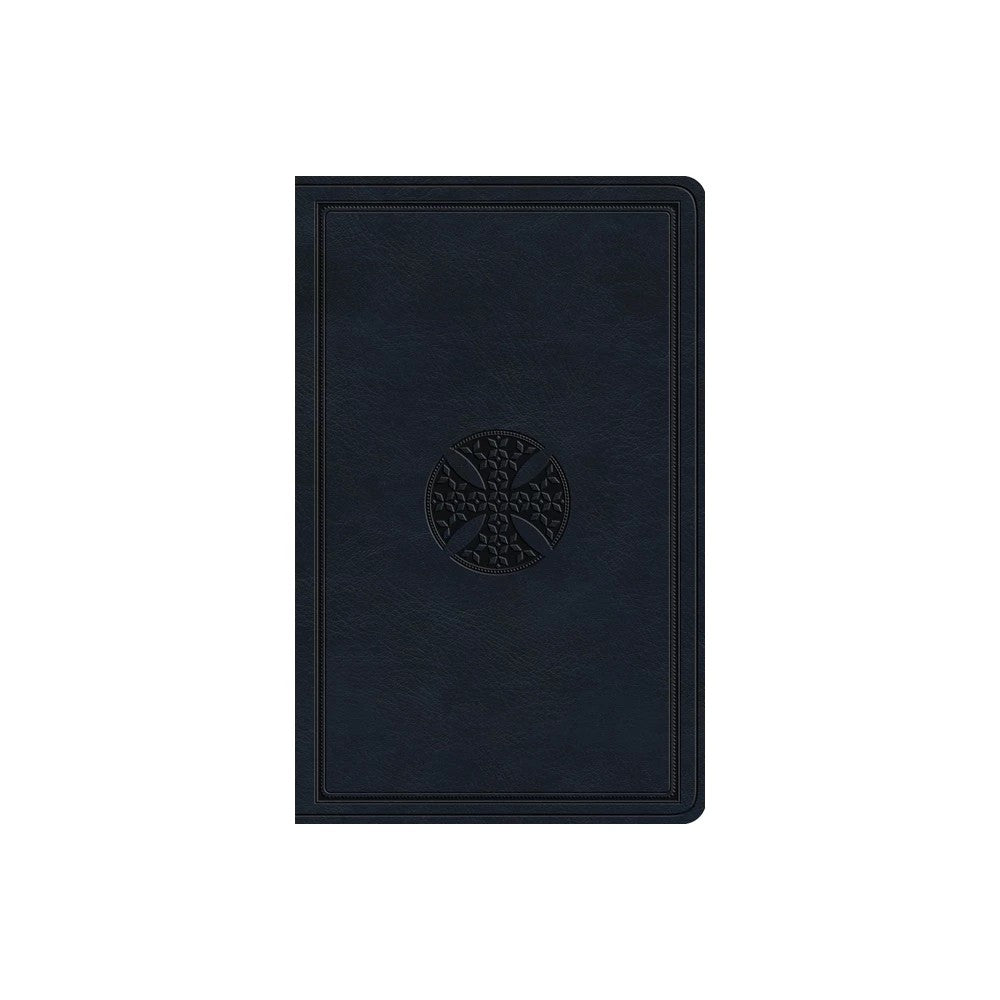 ESV Large Print Value Thinline Bible Navy, Mosaic Cross Design
