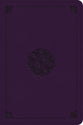 ESV Large Print Bible Lavender Emblem Design (Black Letter Edition)