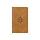 ESV Large Print Value Thinline Bible Nubuck Caramel, Wildflower Design
