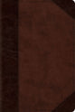 ESV Personal Size Reference Bible Brown/Walnut Portfolio Design (Red Letter Edition)