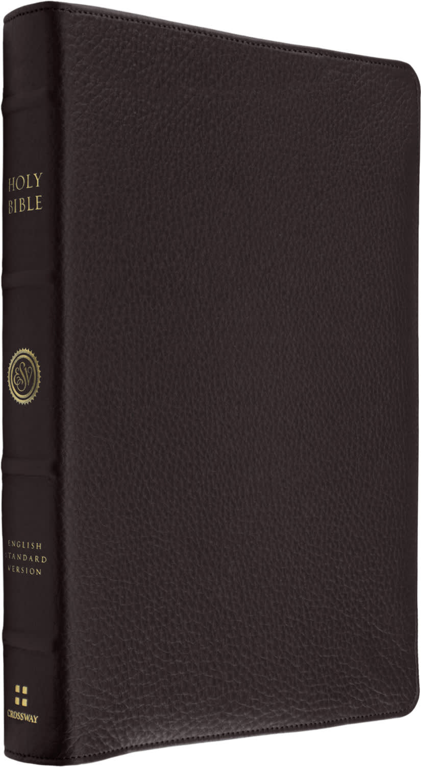 ESV Heirloom Bible Gratia Large Print Thinline Reference Edition Calfskin Mahogany (Red Letter Edition)