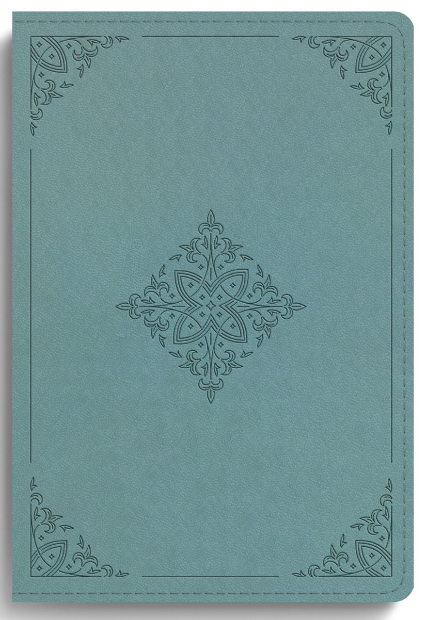 ESV Large Print Compact Bible Paris Sky Fleur-De-Lis Design (Black Letter Edition)