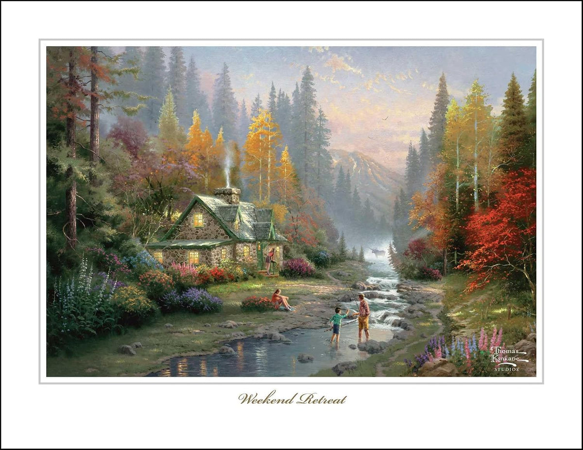 2027 Thomas Kinkade Deluxe Wall Calendar with Print (Collector's Scripture Edition)