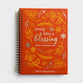 Undated 12-Month Meal Diary/Planner: Every Bite a Blessing, Orange/Gold Foil Leaves (Aarti)