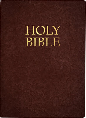 KJVER Holy Bible Large Print Mahogany Brown Thumb Index (Red Letter Edition)