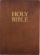 KJVER Holy Bible Large Print Acorn Brown Thumb Index (Red Letter Edition)