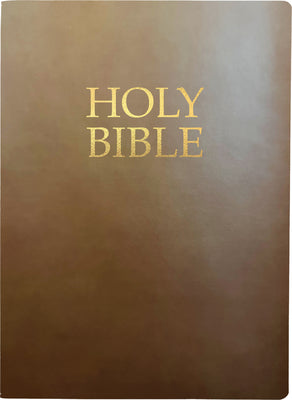 KJVER Holy Bible Large Print Coffee Brown (Red Letter Edition)