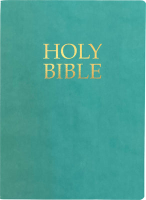 KJVER Holy Bible Large Print Coastal Blue (Red Letter Edition)