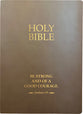KJVER Holy Bible Be Strong and Courageous Life Verse Edition Large Print Coffee Brown (Red Letter Edition)
