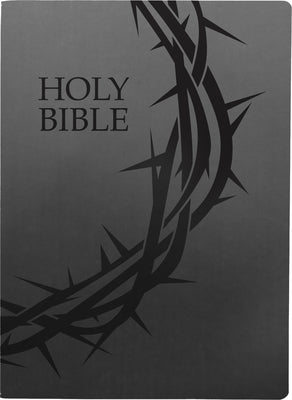 KJVER Holy Bible Crown of Thorns Design Large Print Black (Red Letter Edition)
