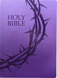 KJVER Holy Bible Crown of Thorns Design Large Print Royal Purple (Red Letter Edition)