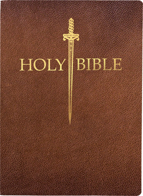 KJV Sword Bible, Large Print, Acorn Brown, Thumb Index, 1611 Version (Red Letter Edition)