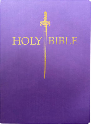 KJV Sword Bible, Large Print, Royal Purple, 1611 Version (Red Letter Edition)