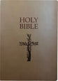 KJV Holy Bible, Cross Design, Large Print, Coffee Brown, 1611 Version (Red Letter Edition)