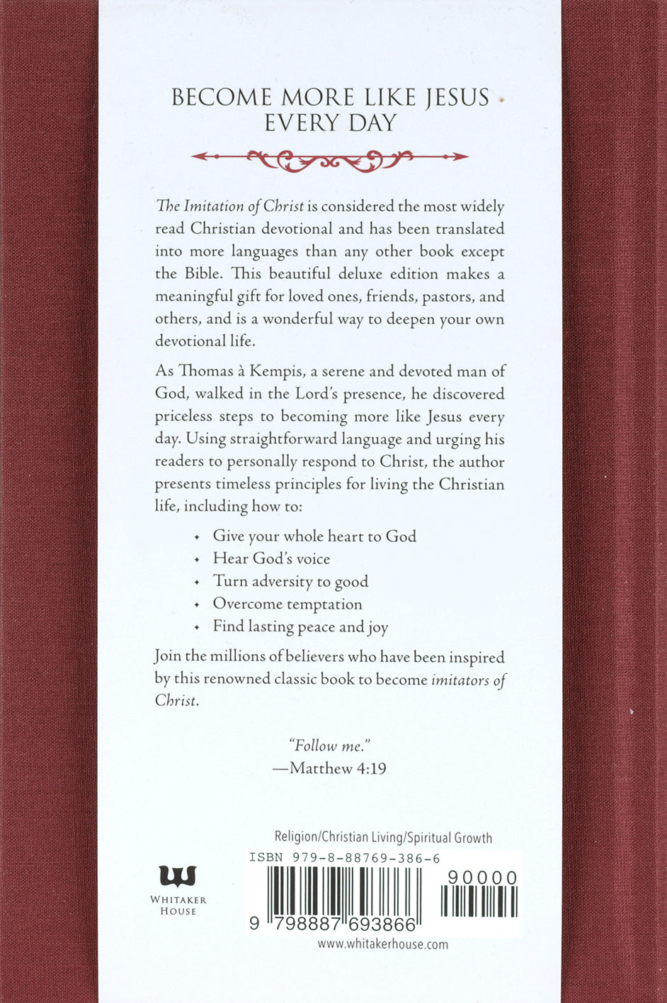 The Imitation of Christ: The Devotional Classic (Deluxe Gift Edition)