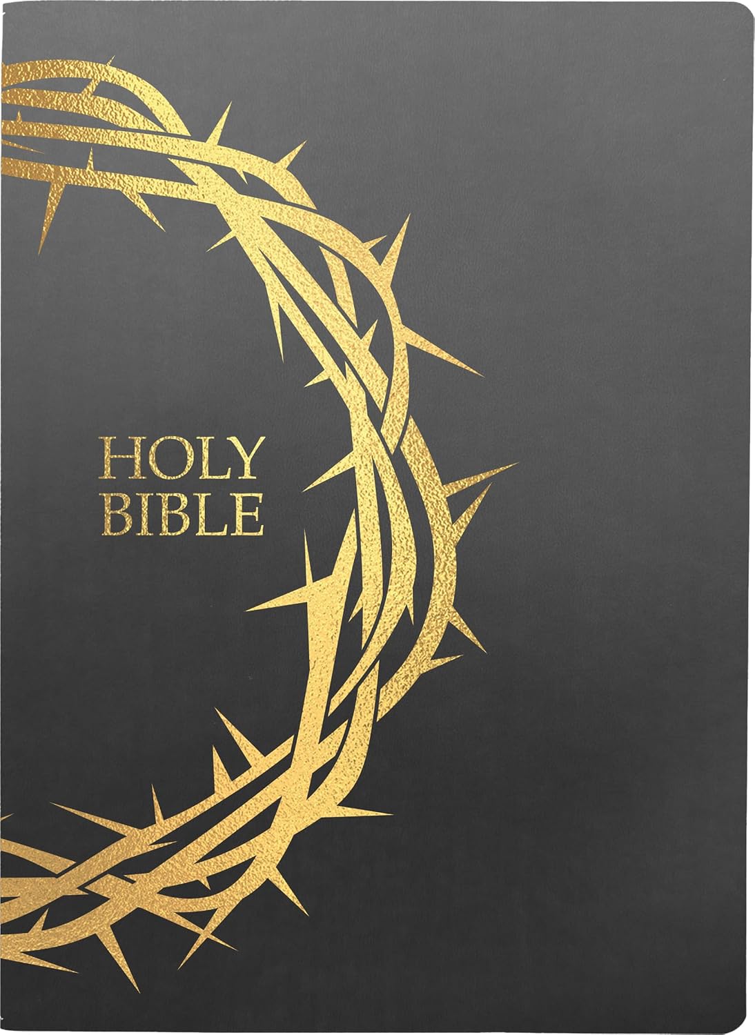 KJVER Sword Bible Giant Print Black Crown of Thorns Design (Red Letter Edition)