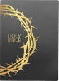 KJVER Sword Bible Giant Print Black Crown of Thorns Design (Red Letter Edition)