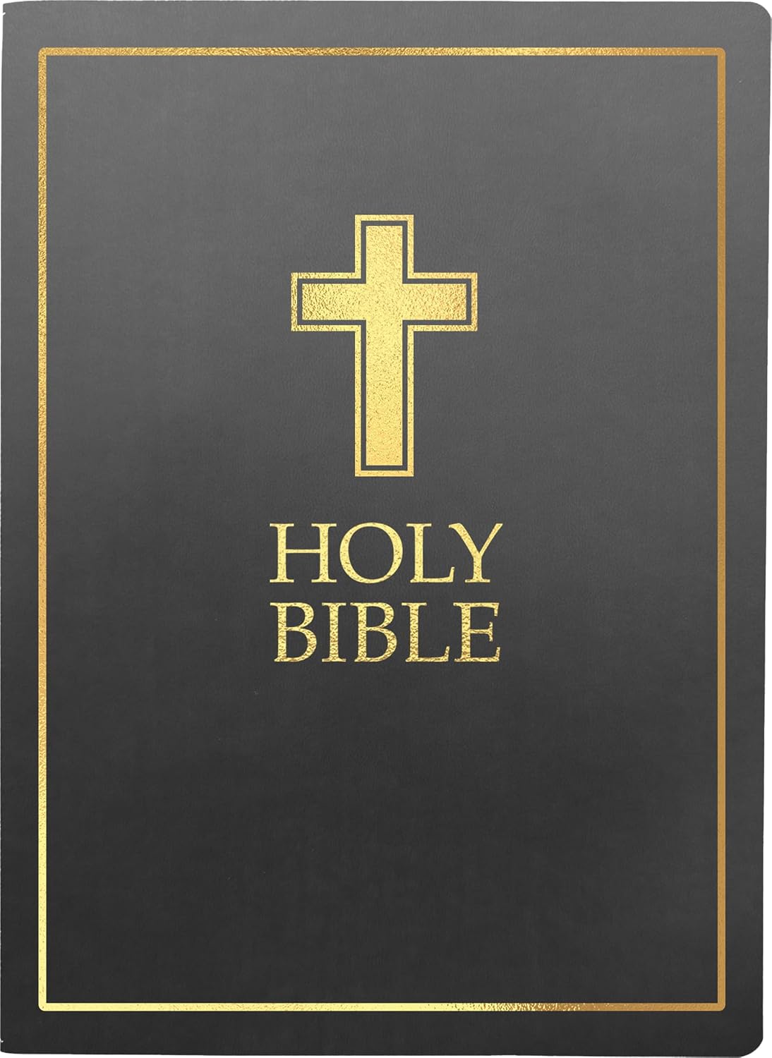 KJV Sword Bible Giant Print Black Cross Design (Red Letter Edition)