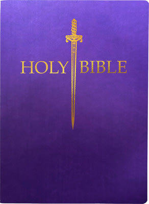 KJV Sword Bible Giant Print Purple (Red Letter Edition)