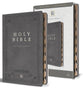 KJV Holy Bible, Giant Print, Gray, Thumb Index (Red Letter Edition)