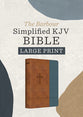 Simplified KJV Large Print (Rust & Stone Cross)