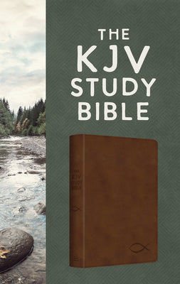 KJV Study Bible, Chesnut Brown Fish (Red Letter Edition)