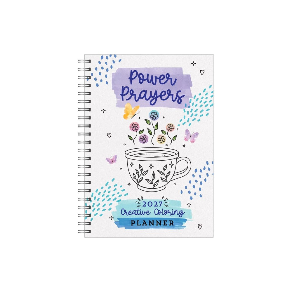 2027 17-Month Diary/Planner: Power Prayers Creative Coloring Planner
