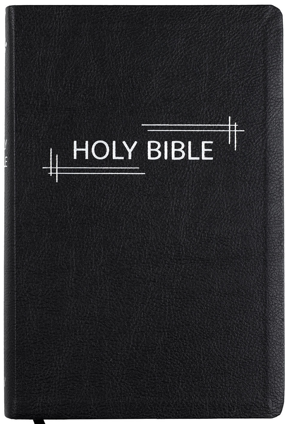 KJV Deluxe Gift Bible, Black with Silver Frame (Red Letter Edition)