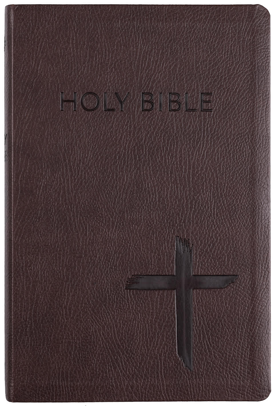 KJV Deluxe Gift Bible, Brown Cross (Red Letter Edition)