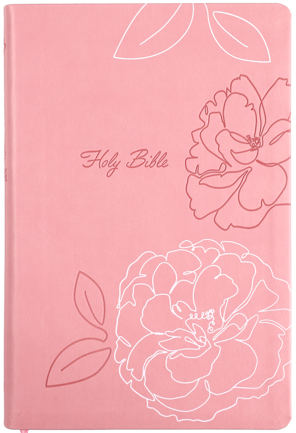 KJV Deluxe Gift Bible, Pink Flowers (Red Letter Edition)