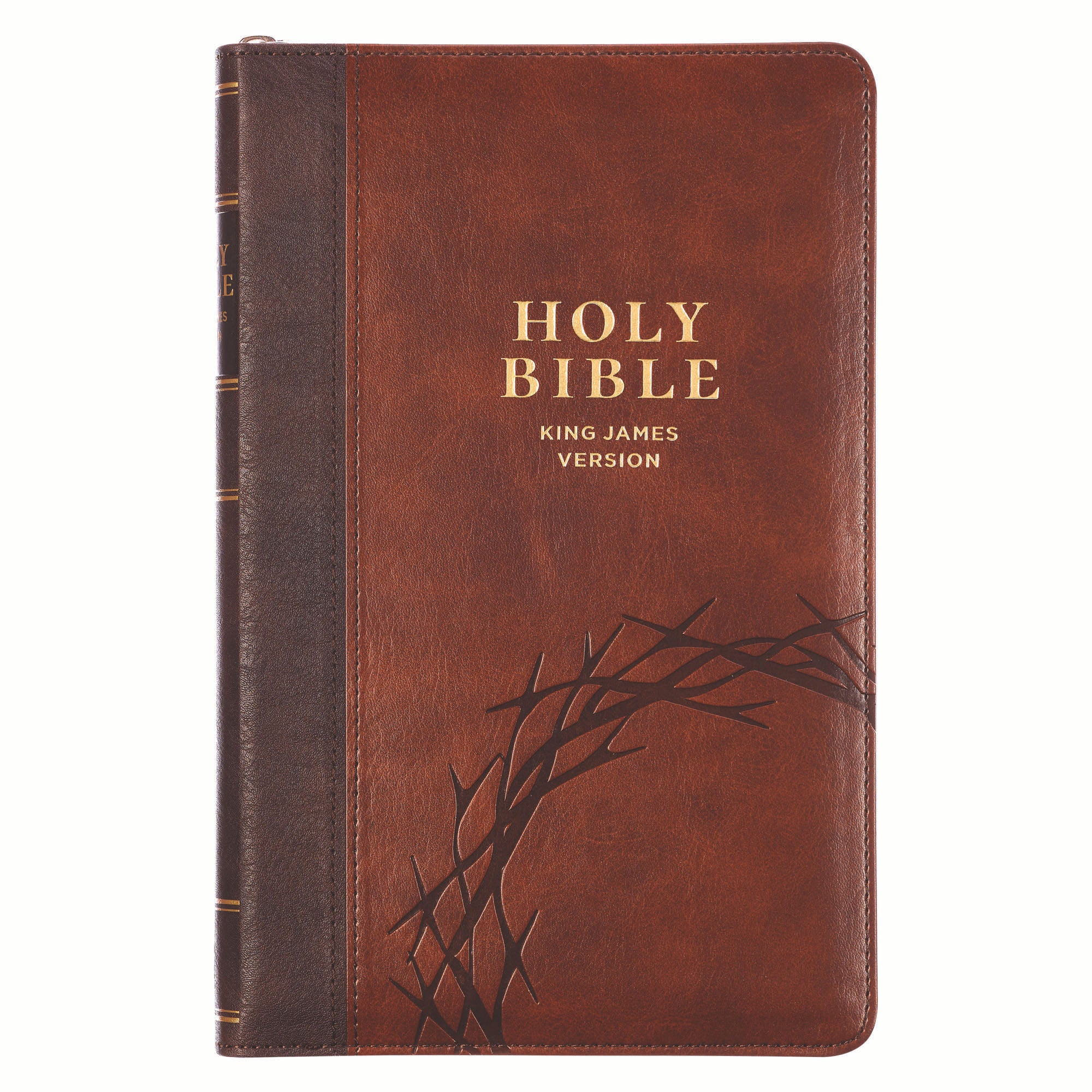 KJV Bible Deluxe Gift Edition, Amazing Grace, Two-tone with Zipper (Isa. 53:5)