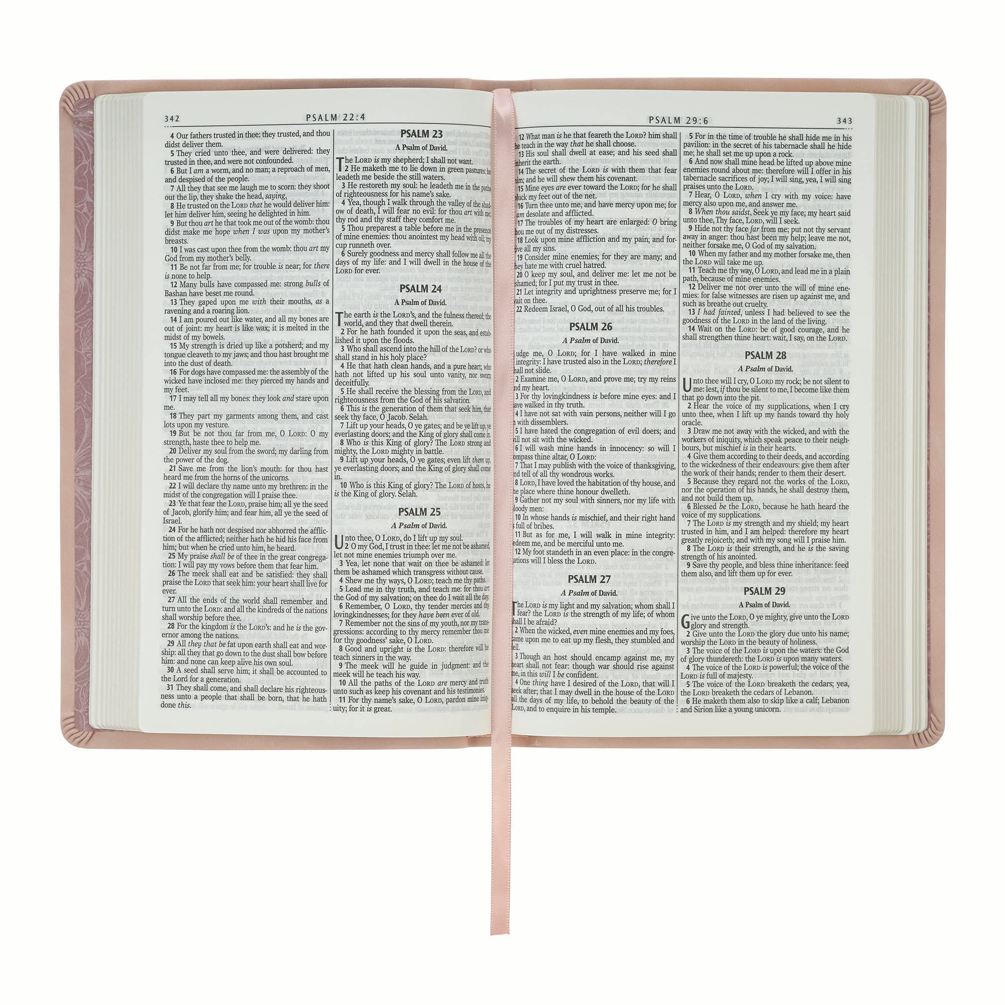 KJV Bible Gift Edition, Blush Pink