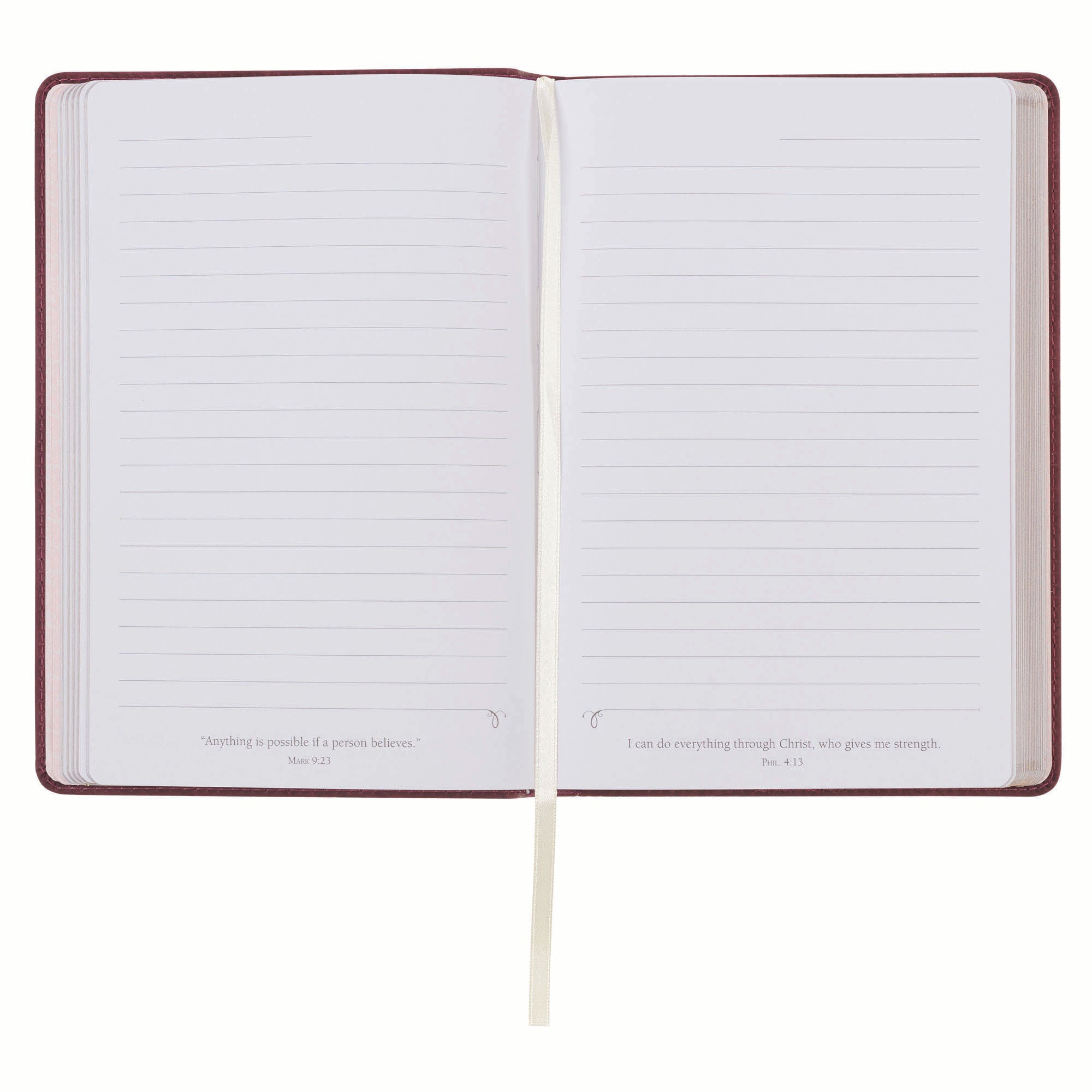 Journal: Burgundy With God Matt. 19:26