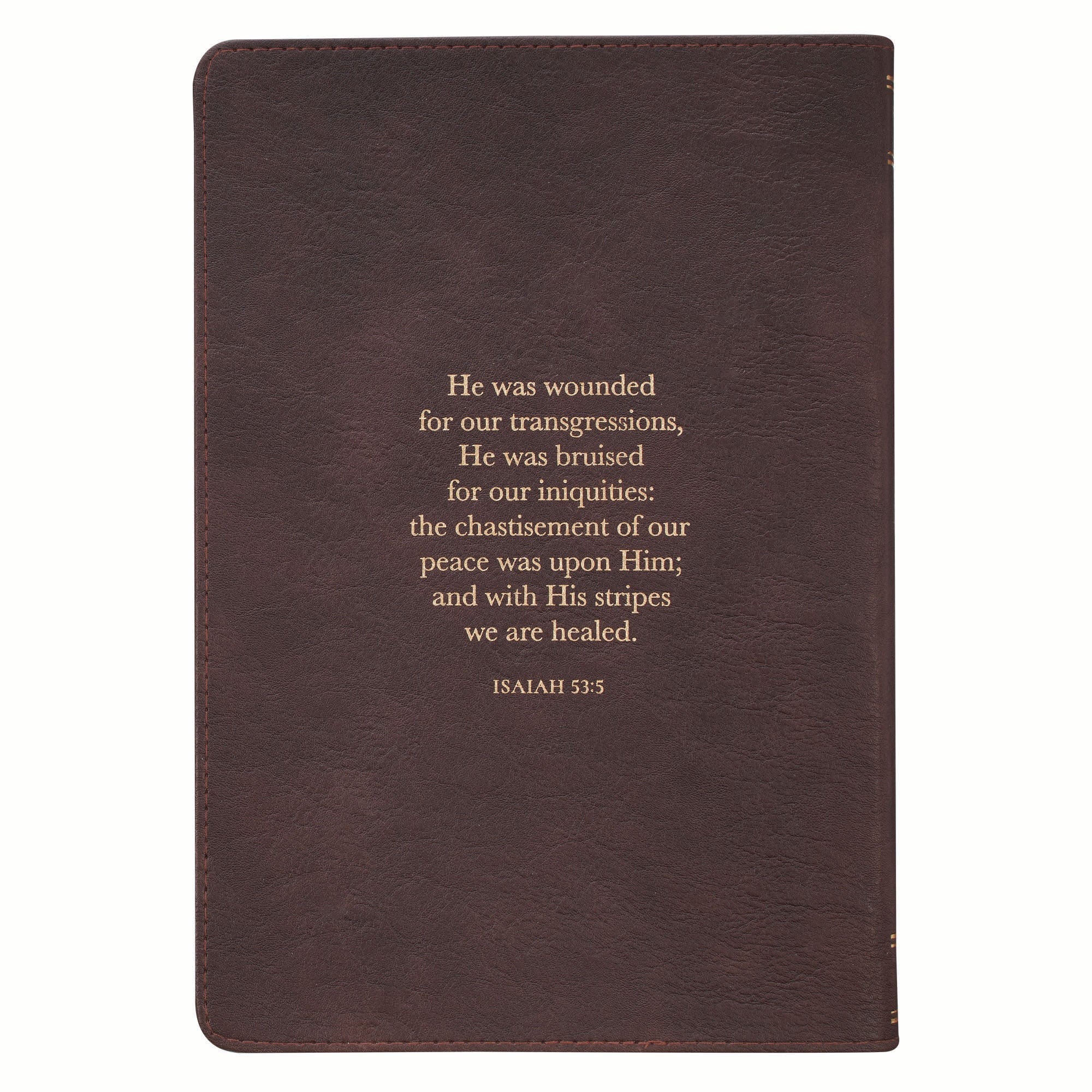 Classic Journal: Two-tone Brown Crown of Thorns/Amazing Grace Isa. 53:5
