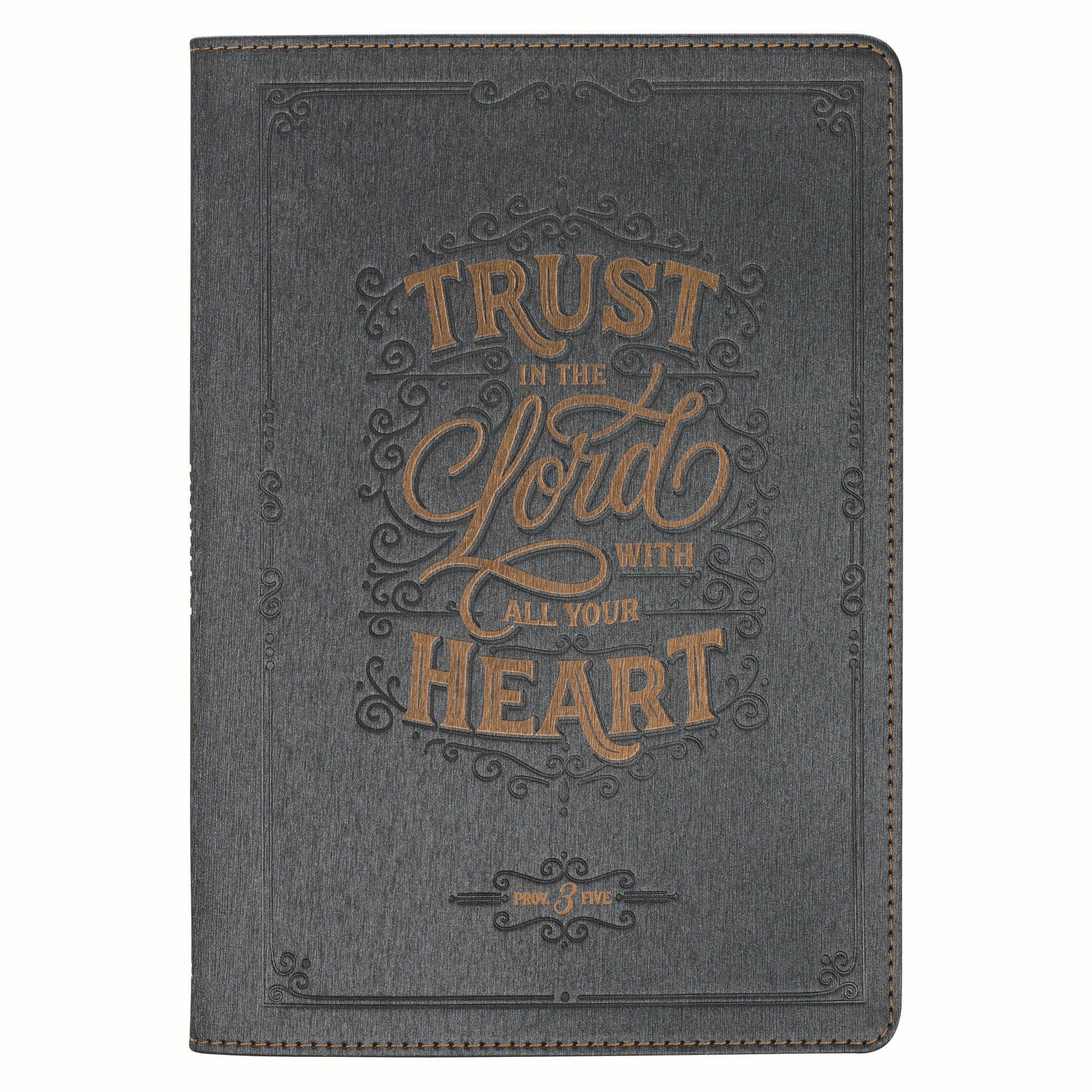 Journal: Charcoal Trust in the Lord Prov. 3:5
