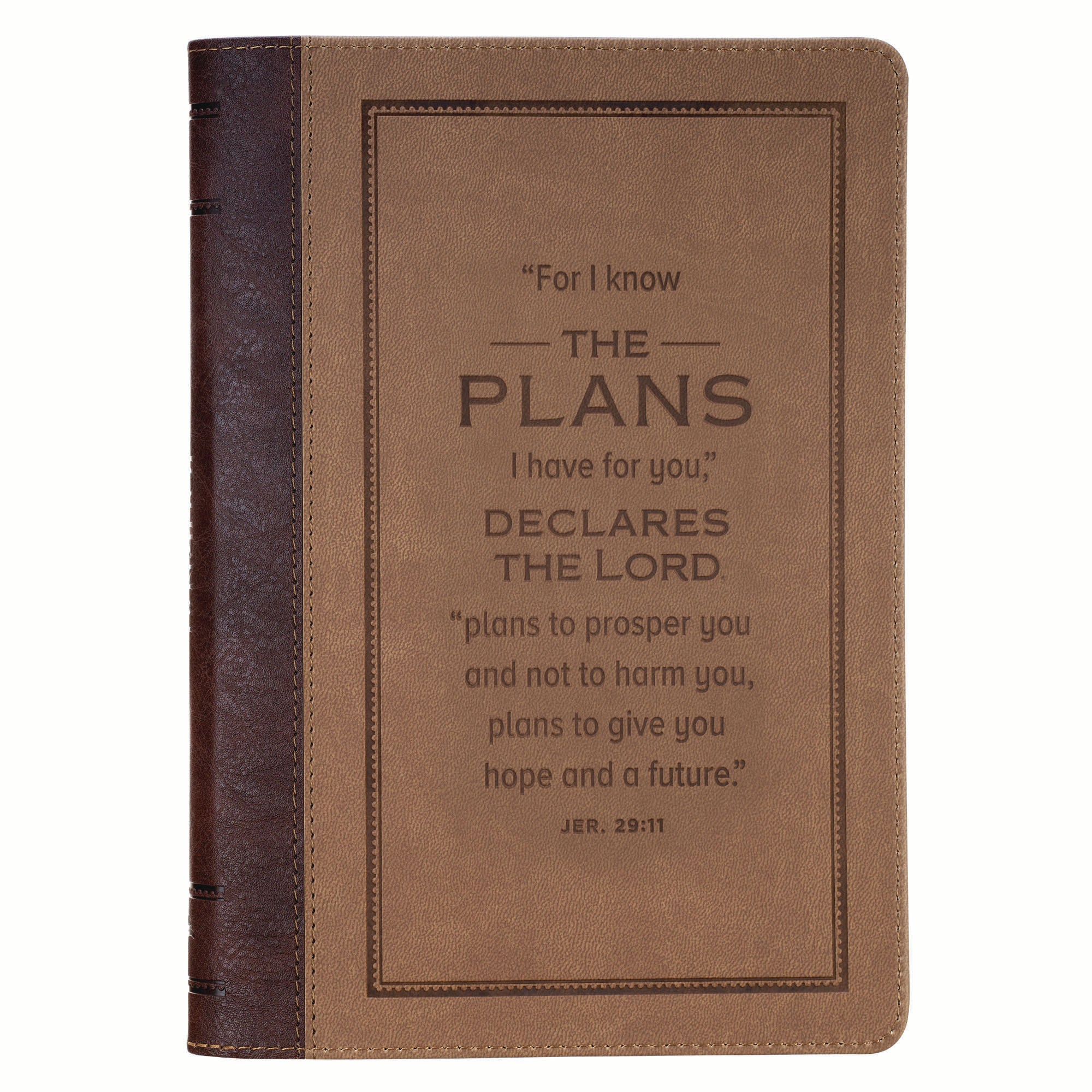Classic Journal with Zipper: Brown I Know the Plans 29:11