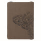 Classic Journal with Zipper: Brown Strong & Courageous Josh. 1:9