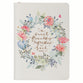 Classic Journal with Zipper: White Sweet Friendship Prov. 27:9