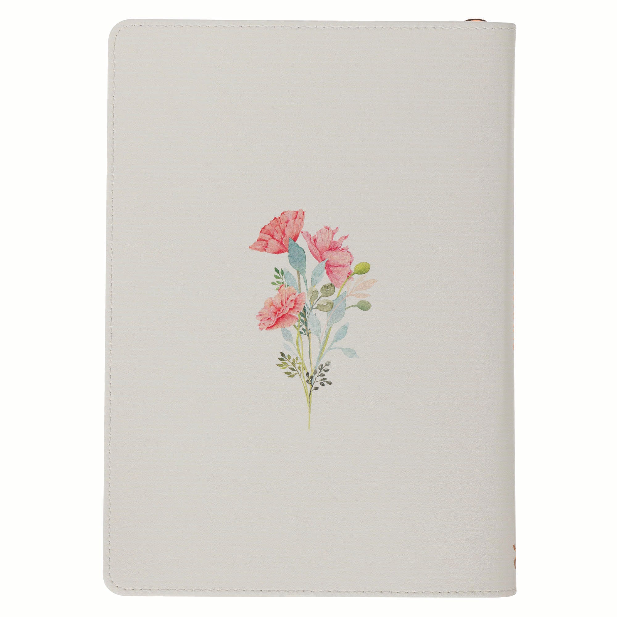 Classic Journal with Zipper: White Sweet Friendship Prov. 27:9