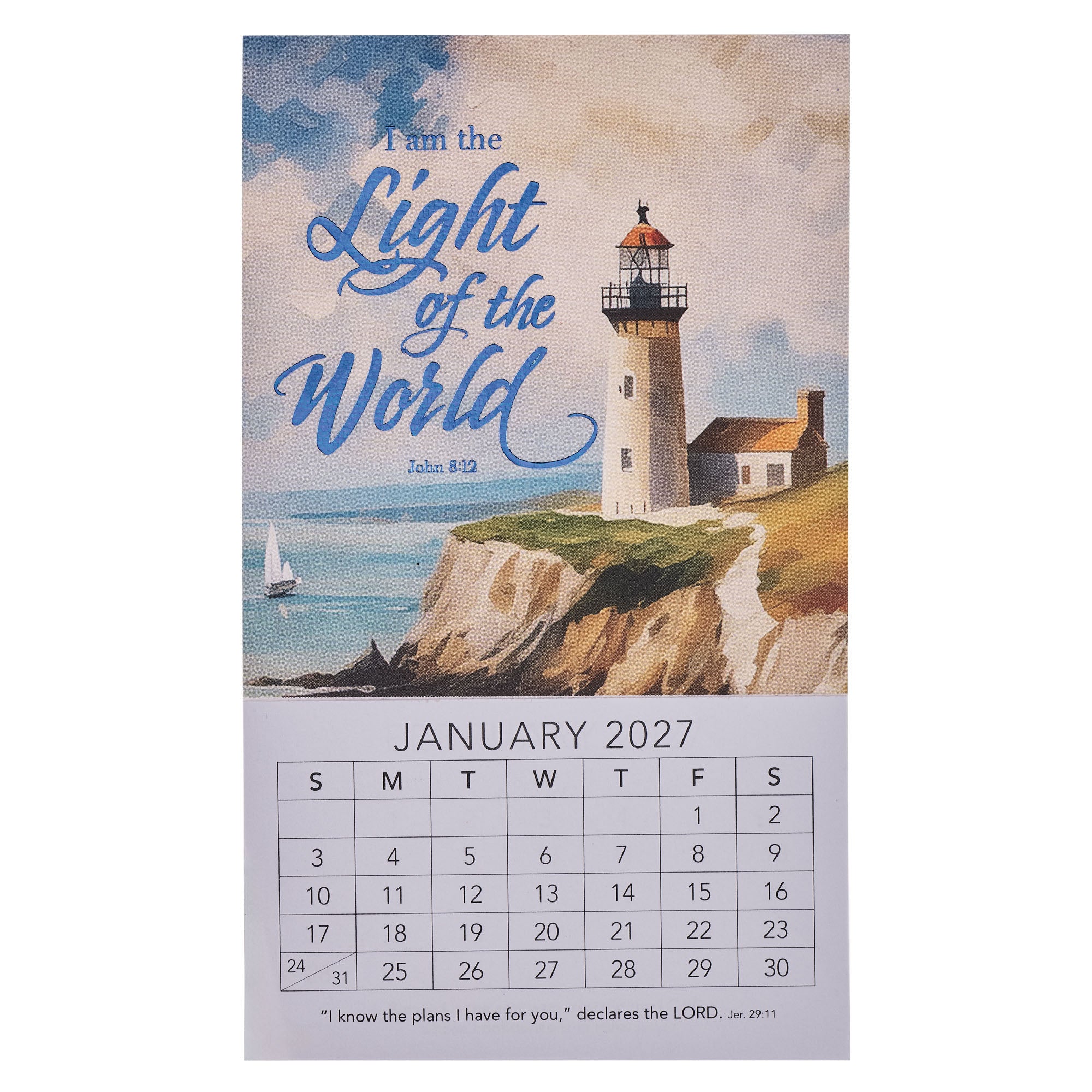 2027 Mini Magnetic Calendar: I am the Light of the World