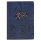 Journal with Zipper: Amzing Grace Dark Blue