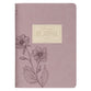 Journal with Zipper (Joyful Dusty Mauve Pressed Flower Collection)