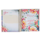 2027 18-Month Diary/Planner with Elastic Closure: Strength & Dignity, Floral (Includes Stickers)