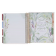 2027 18-Month Diary/Planner with Elastic Closure: Strength & Dignity, Floral (Includes Stickers)